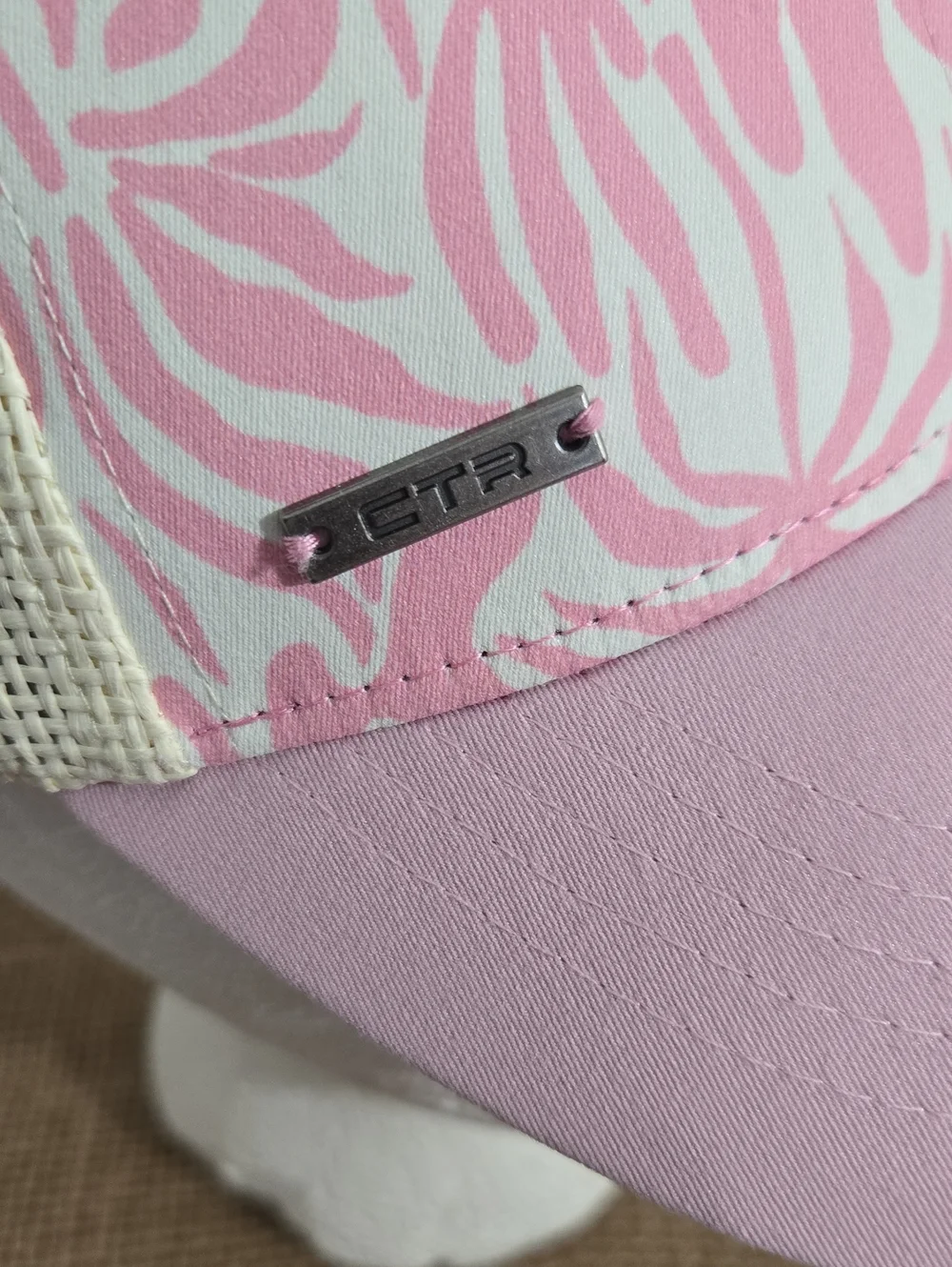 Stylish Pink Patterned Trucker Hat - Unbranded